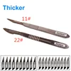 #11 #23 Scalpel Set Carbon Steel Blades Surgical Knife Blades Carving Sculpting Handle Multi-function Scalpel HOT! ► Photo 1/6