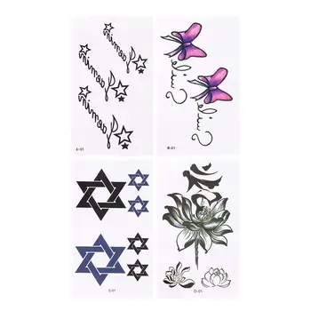 

120Pcs Body Stickers Lasting Tattoo Stickers Waterproof Flower Pattern Temporary Tattoos