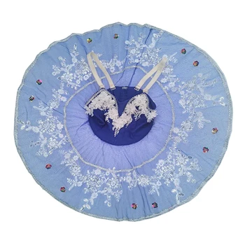 

2020 Girl Small Swan Dance Show Serve Performance TUTU Dance Skirt Children White Yarn Skirt Princess Thick And Disorderly Skirt