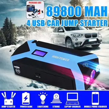 

Multifunction Jump Starter Power Bank 89800mah 12V 4USB 300A Portable Car Battery Booster Petrol Diesel Charger Starting Devices