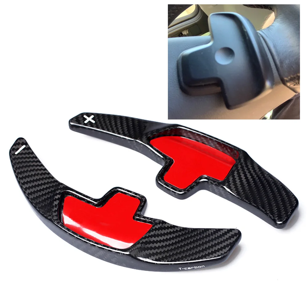 2 шт. переключатель рулевого колеса из углеродного волокна для Mercedes Benz GLE CLA GLC Class S