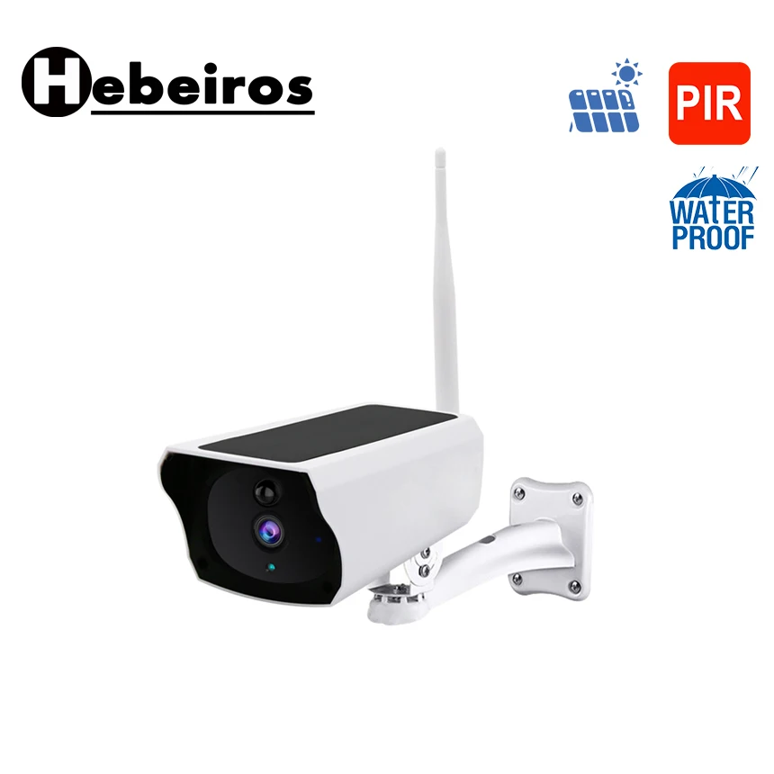 Hebeiros, солнечная батарея, WiFi, IP камера, 1080 P, HD, уличная, беспроводная, камера безопасности, PIR, обнаружение движения, камера видеонаблюдения, CCTV