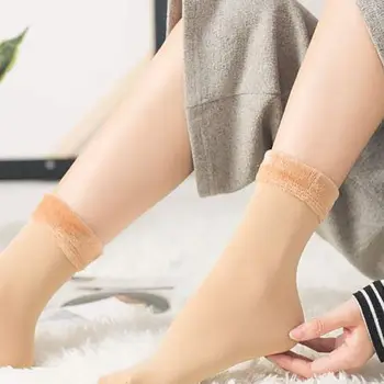 

Snow Stock Floor Ankle Outwear Socks Womens Tube Socks Fall Winter Velvet Plus Thick Warm Socks