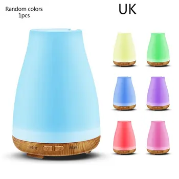 

Aromatherapy Lamp Humidifier Household Aroma Diffuser Ultrasonic Colorful Light Wood Grain Cool Mist Humidifier for Home Office