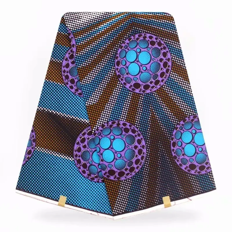 Высококачественная африканская настоящая ткань из восковой ткани, 6 ярдов, настоящий шотландский вощеный хлопок, ткань для свадебной вечеринки, нигерийская ткань с принтом