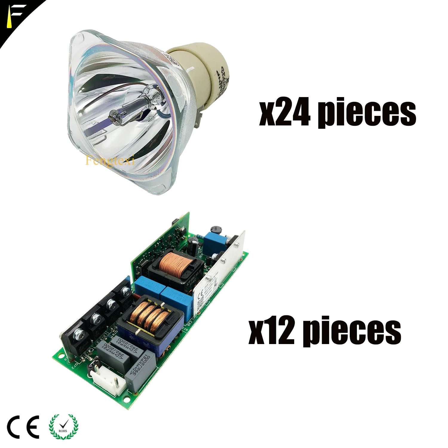 

24 pieces Original 5R 200 Beam Lamp and 12 pieces Original Ballast include shipping cost