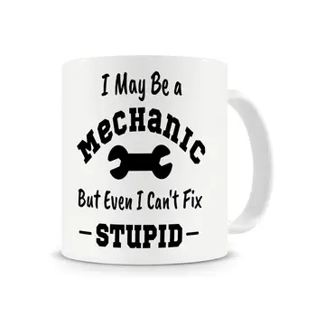 

I May Be A Mechanic.., Mechanic Mug, Mechanic Gifts, Funny Coffee Mug Cup with Stirring Spoon Mechanic