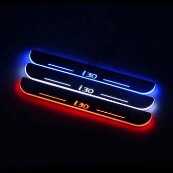 

AOGENIU LED Door Sill Streamed For HYUNDAI i30 (FD) 2007-2011 Scuff Plate Acrylic Door Sills Car Sticker Accessories