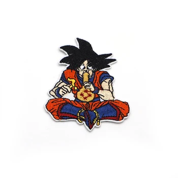 

100PCS/lot DRAGON Protagonist Goku Patch Creative Costume Iron on Patch for Clothes Personality DIY Accessories Patch S90