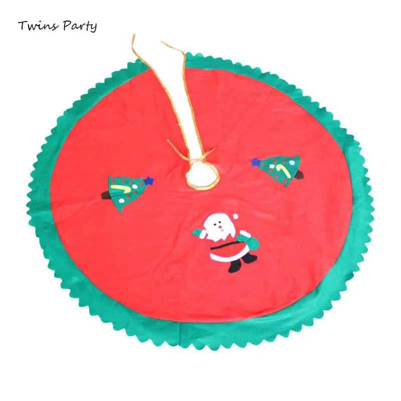 

Twins 90cm Christmas Tree Skirt Carpet Natal Gift New Year Decoration Christmas Decorations For Home Tree Skirt