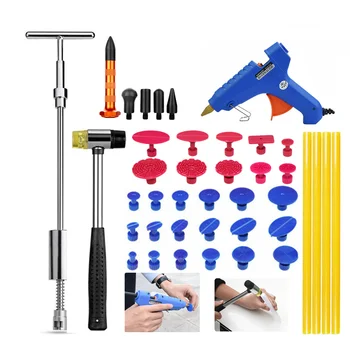 

Dent Repair Kit Dent Removal Tool Slide Hammer Dent Puller Tab Kit for Car Body Repair with Glue Gun