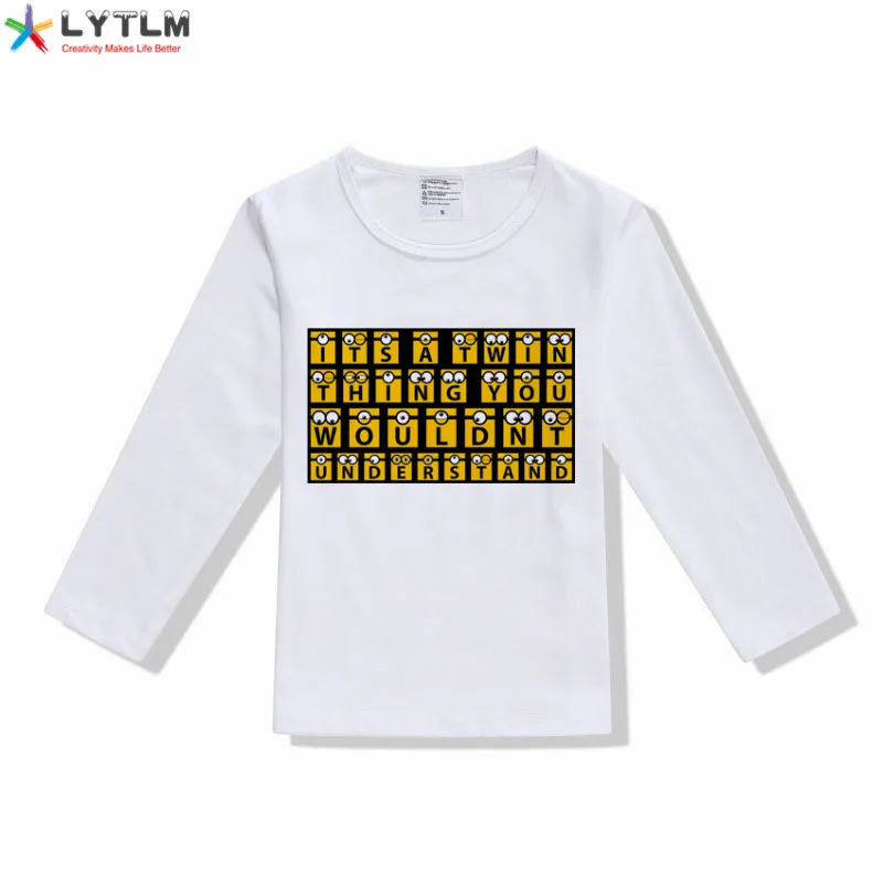 LYTLM/топы для девочек-подростков, зимняя одежда с длинными рукавами для маленьких девочек, футболка принцессы, футболки для мальчиков, детская одежда для мальчиков, Koszulki Chlopiece