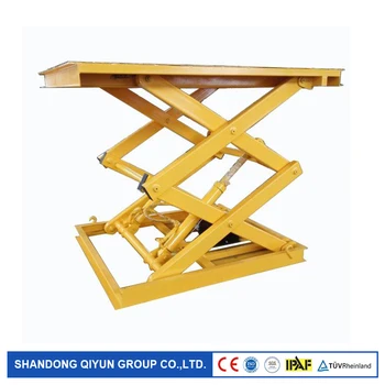 Buy Qiyun CE ISO China Stationary Cheap Design Hydraulic Electric Scissor Lift Platform