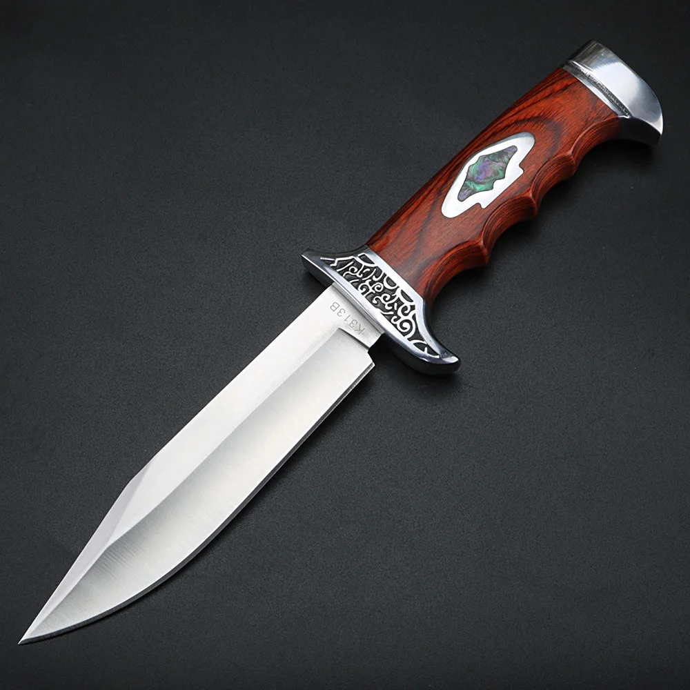 XUAN FENG высокопрочный стальной нож для улицы, полевой прямой нож для выживания, походный тактический нож, ручной охотничий нож