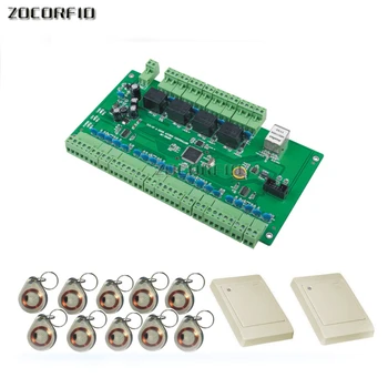 

TCP IP Access Controller board for 4 door and 4 card reader Compatible with All Card Reader Card Wiegand 26