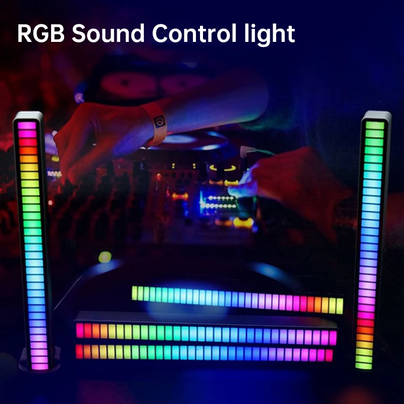 LED Strip Light Music Sound Control Pickup Rhythm APP RGB Atmosphere Lamp Colorful Night Car Home Decoration | Лампы и освещение