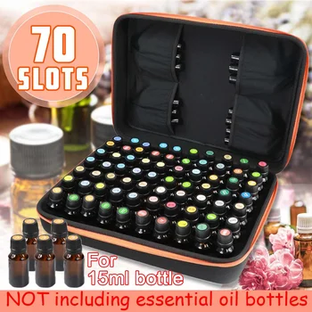 

42/70 Bottles Essential Oil Case Portable Carrying Holder 15ML Oil Nail Polish Organizader Storage Bag Travel Storage Box Zipper