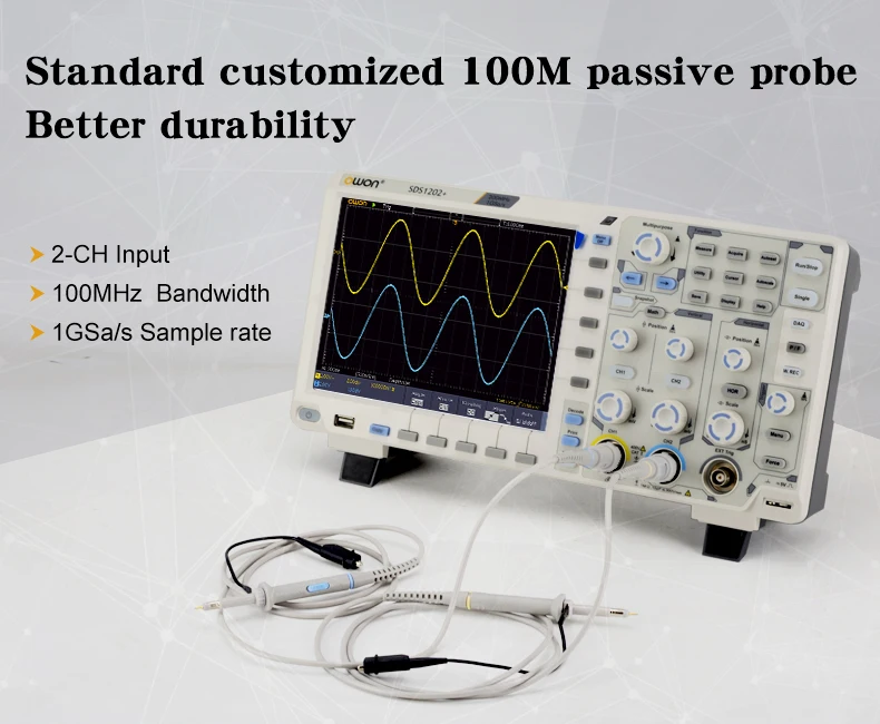 Цифровой осциллограф Owon SDS1202 + полоса пропускания 200 МГц 2 1 (внешний) каналов 1GSa/s 8