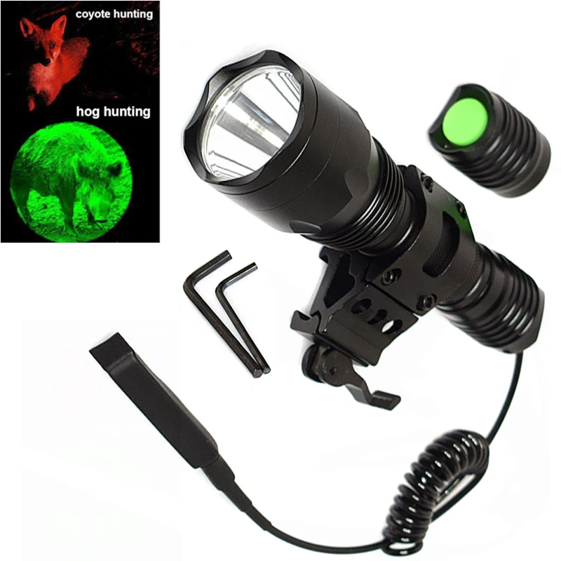 

Red green blue led long-range lighting flashlight glare outdoor portable portable light + wire control bracket