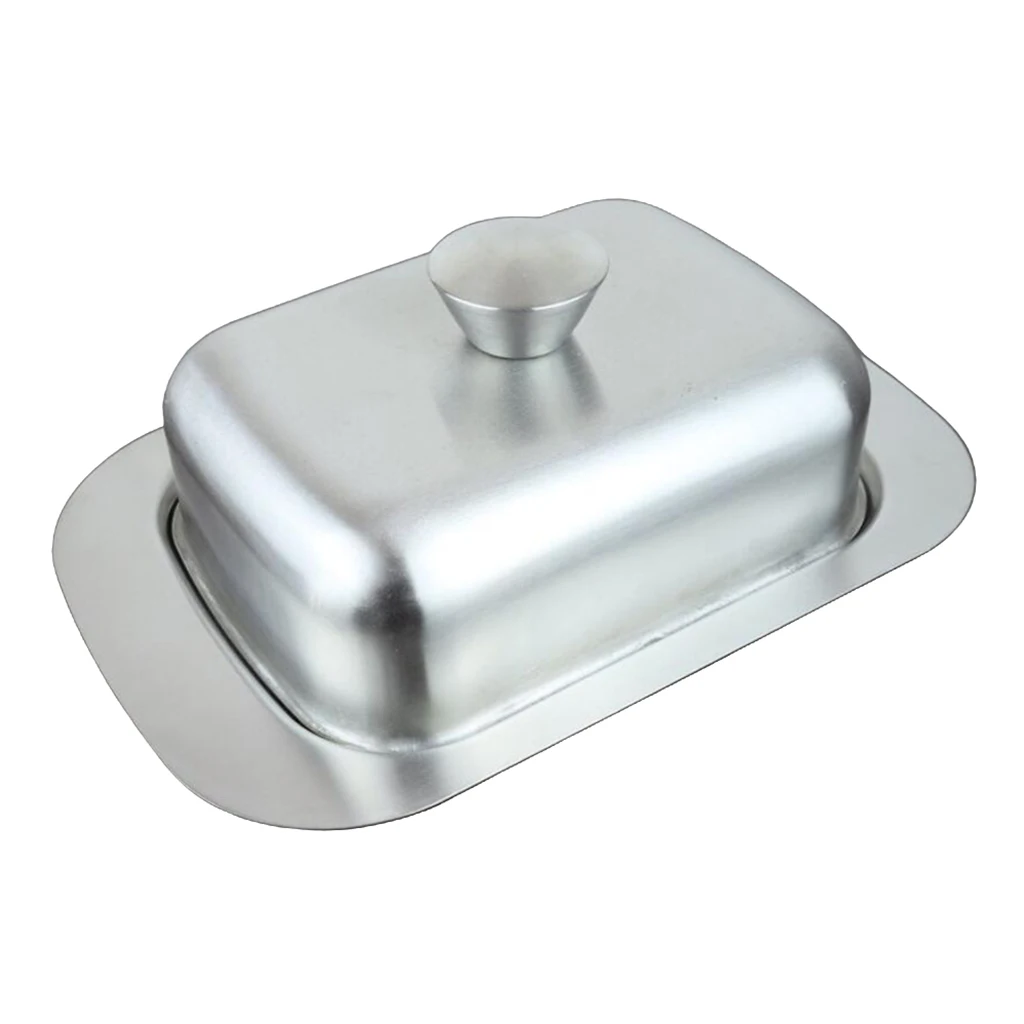 Kitchen Craft Traditional Stainless Steel Covered Butter Dish Lid With Knob