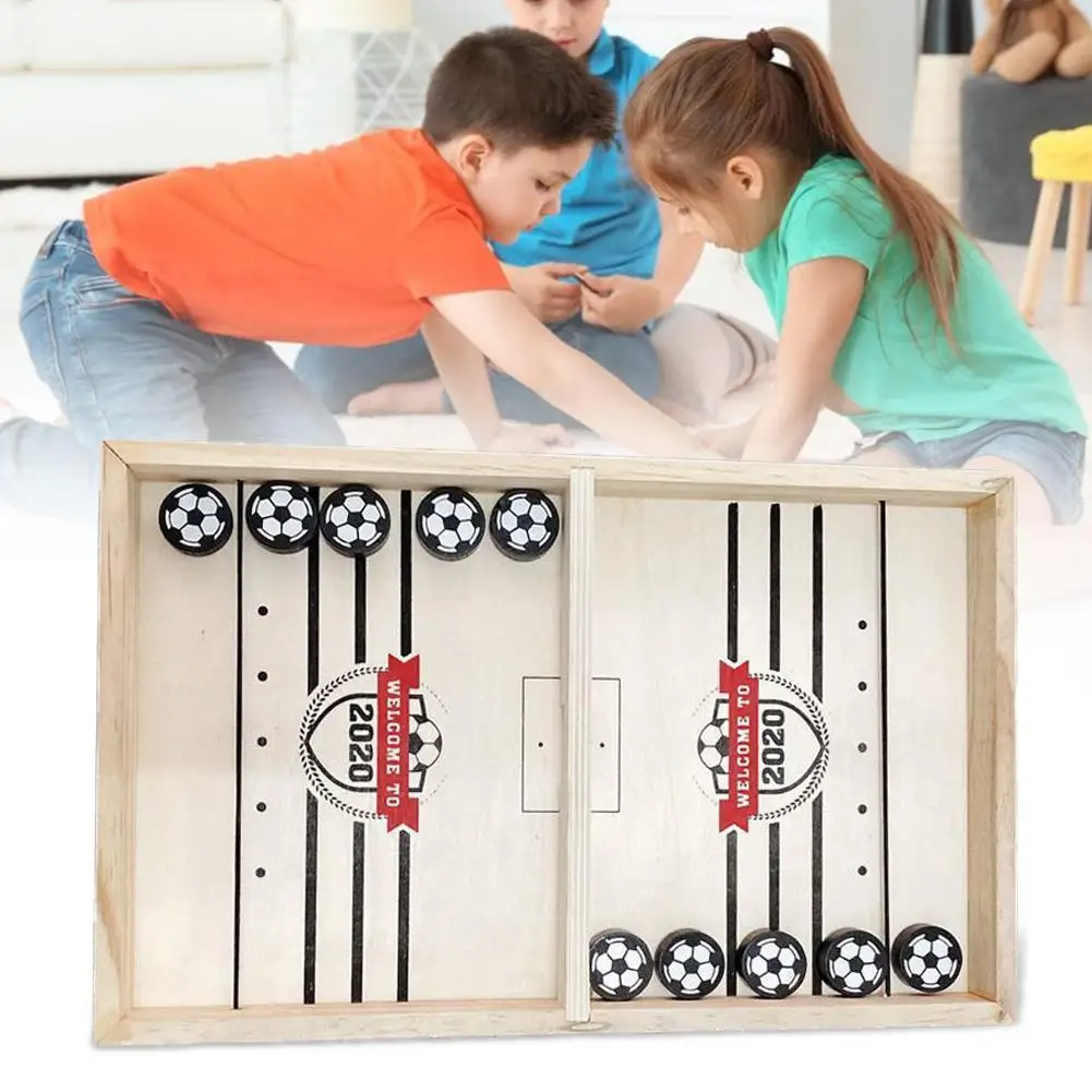 

Family Game Bouncing Chess Set Lightweight Compact Foosball Winner Board Interactive Toy Educational Game Bounce Chess
