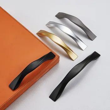 

KK&FING Simple Fashion Starry Gray Kitchen Cabinet Door Handles Zinc Alloy Drawer Pulls Wardrobe Door Knobs Furniture Hardware