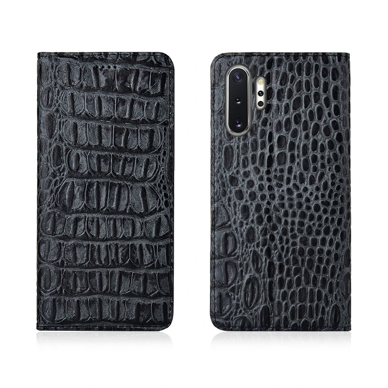 

Crocodile Back Pattern Genuine Leather Magnetic Flip Phone Bag For Samsung Galaxy Note 10 Plus/Samsung Galaxy Note 10 Phone Case