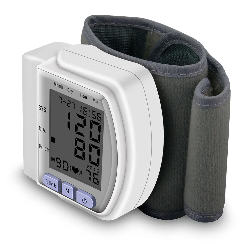 Household Medical Automatic Digital Wrist Blood Pressure Monitor Bp Tonometer Wrist  Sphygmomanometer Tensiometer tansiyon aleti