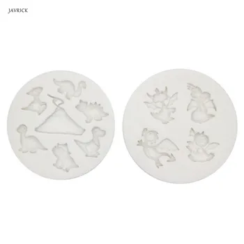 

2Pcs Dinosaur Pendant Collection Resin Silicone Molds Kit UV Resin Casting Jewelry Making Tools Baking Tools