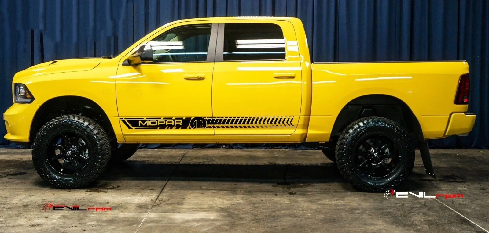 Для 1 комплекта/2 шт боковые наклейки-полоски, наклейка, комплект Dodge Ram двери полосы MOPAR на заказ внедорожный автомобиль Стайлинг