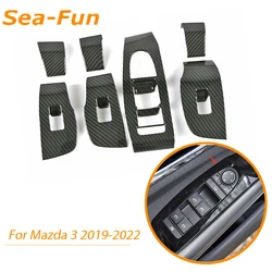 Accoudoir intérieur de porte de voiture avec interrupteur de fenêtre, panneau de réglage, garniture, cadre, accessoires pour Mazda 3 2019 2020 2021 2022 