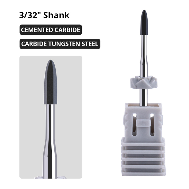 Dmoley Tungsten Carbide Nail Drill Bit Milling Cutter For Manicure Pedicure Nail Files Buffer Nail Art Equipment Accessory Tools