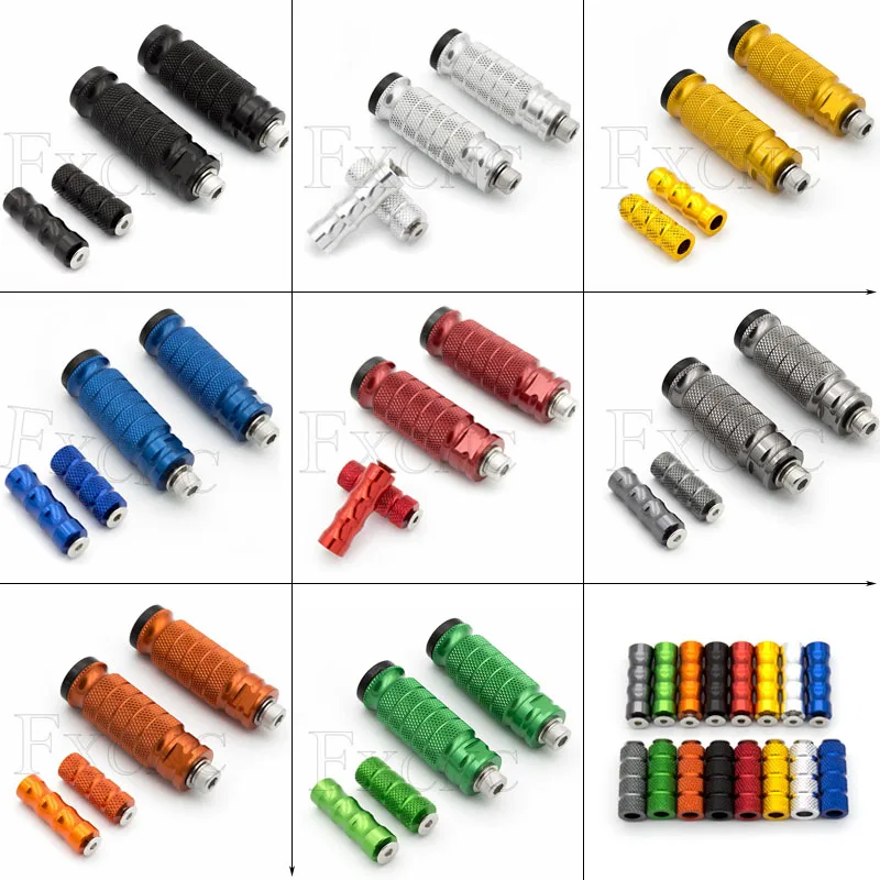 

Footrest Universal Motorcycle Pegs Footrests Motorbike Footrest Foot Steps Motorcycle For Yamaha Xj600 Nmax 155 FZS600 R6 R3 R25