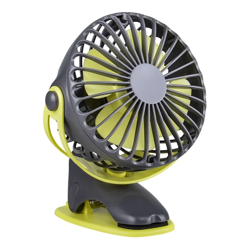 

Portable Cooling Mini Fan 360 Degree Rotation Rechargeable Fan USB Charging Desktop Clip Fan Strong Airflow 4 Speed Cooler