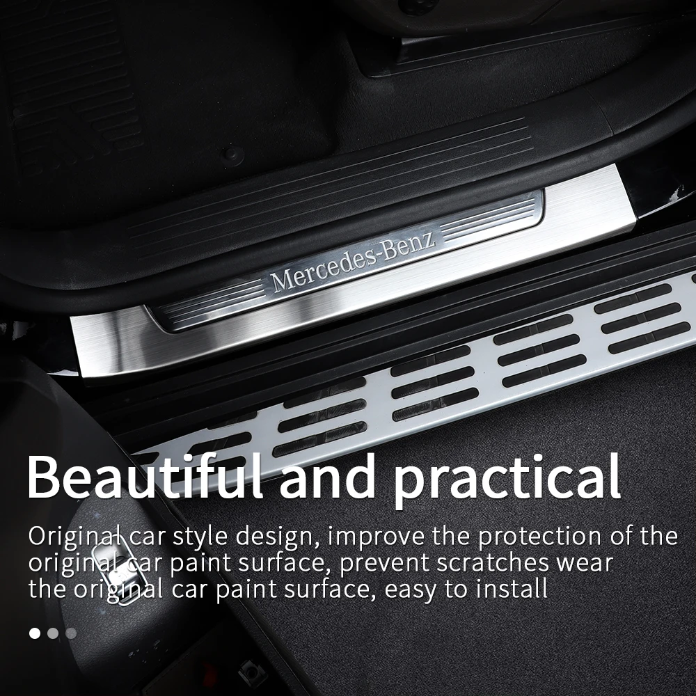 Threshold trim For Mercedes gle w167 gls w167 x167 gle 2020 gle 350/amg 450 500e amg exterior accessories