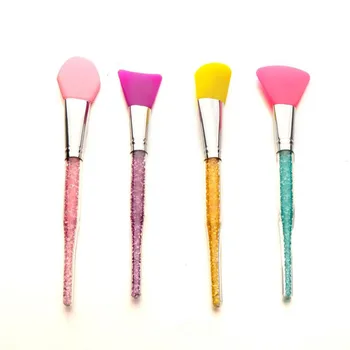 

OutTop 2018 NEW 1pc Transparent Crystal Handle Facial Face Mud Mask Mixing Brush Cosmetic Makeup Kit dropship 05.30