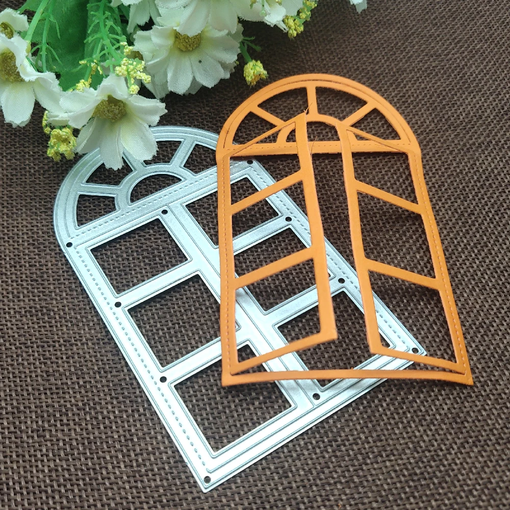 

Window door background Metal Cutting Dies Stencils For DIY Scrapbooking Decorative Embossing Handcraft Die Cutting Template