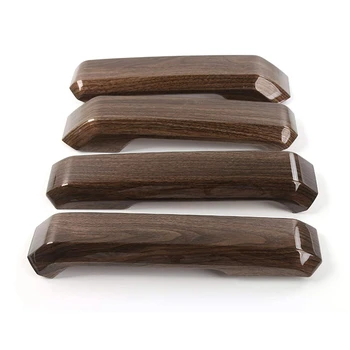 

Car Inner Door Handle Cover Wood Grain Anti Scratch Protection Decoration Frame Cover Trim Cap for Ford F150 2015 Up