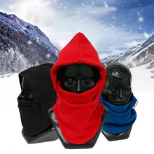 Мужская Зимняя Теплая Флисовая Балаклава, теплая мотоциклетная Лыжная шапка, маска для лица с полным горлом