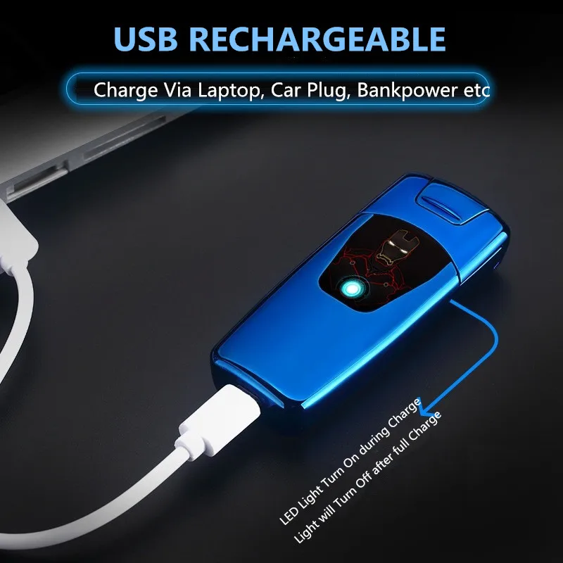 Электрическая зажигалка с двумя дугами, USB зарядка, сигаретная плазма, дуговые зажигалки для сигар, импульсные аксессуары для курения, гаджеты для мужчин, подарки