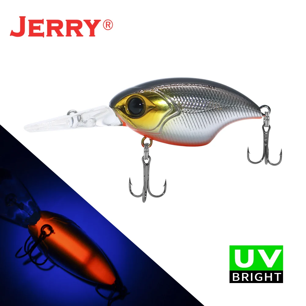 Jerry Atalanta Deep Diving Wobbler Ultralight Fishing Lures Plug Floating  Rattling 47mm Crank Bait Black Bass Pike Trout Baits