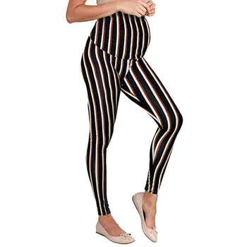 

Women's Maternity Leggings Seamless Printing Pants Stretch Pregnancy Trousers pregnancy clothes High Waist elastic force pants