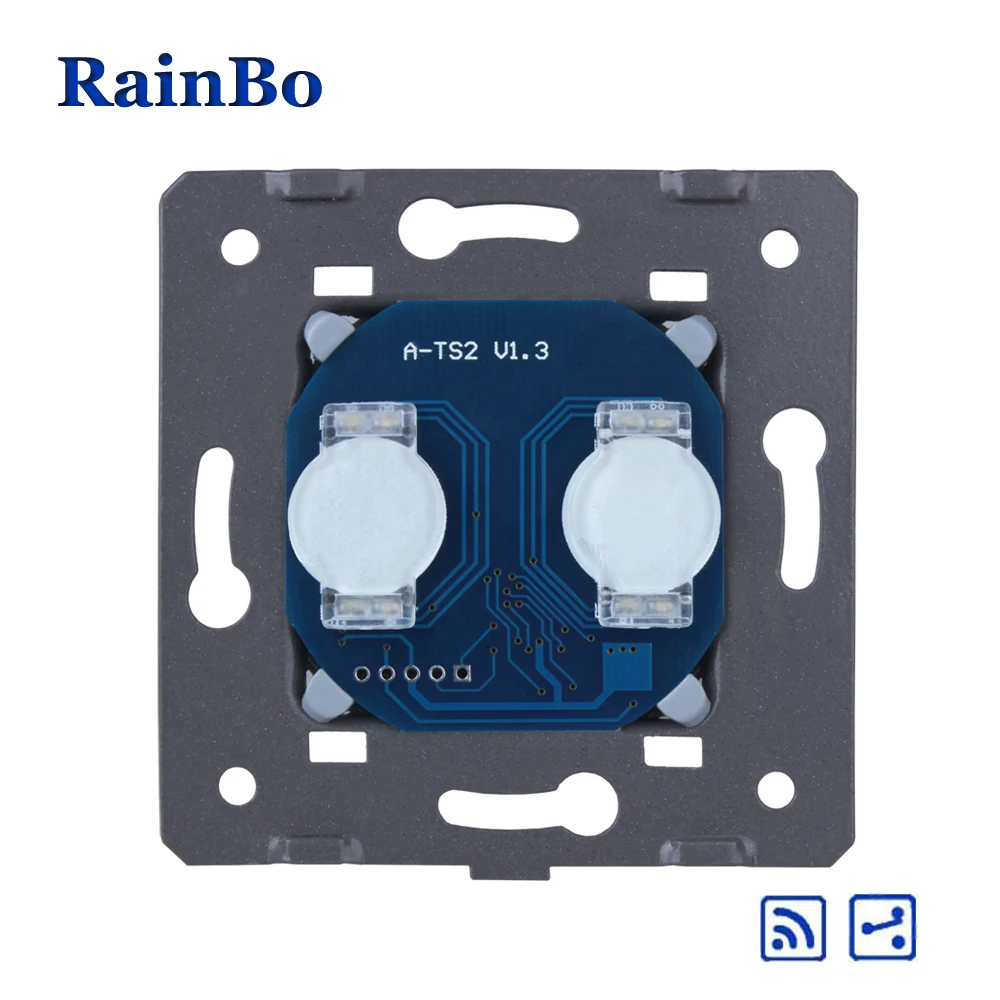 RainBo Stairs сенсорный модуль DIY части 2ганг 2way настенный выключатель ЕС Удаленный