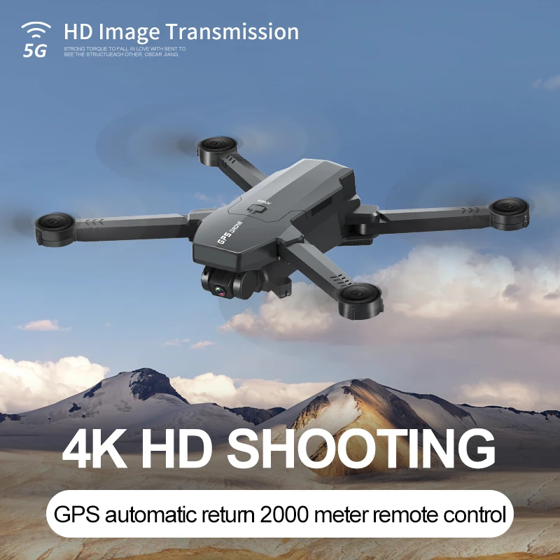 Новый Дрон с 4K HD камерой аэрофотосъемка складной самолет GPS Интеллектуальный