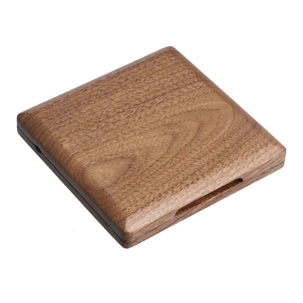 

Yibuy Handmade Solid Wood Reed Case Wooden Holder Box for 4Pcs Saxophone Reed Walnut