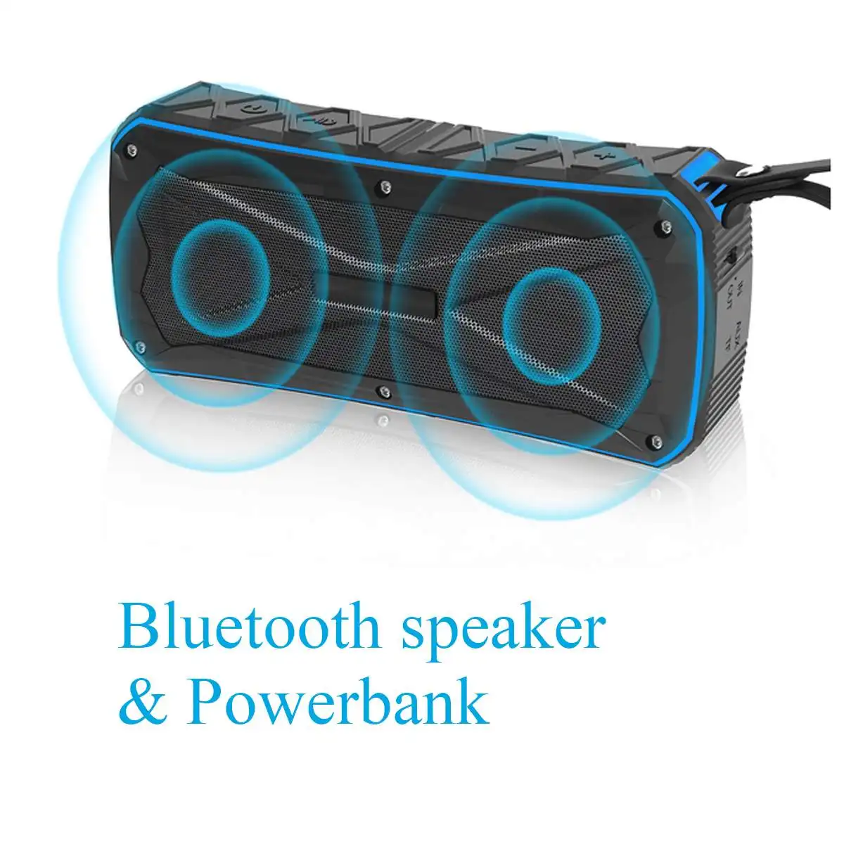 KINCO водонепроницаемый беспроводной bluetooth 4,1 динамик 20 Вт портативный открытый динамик громкий динамик стерео музыка объемный с ремешком на руку