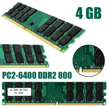 Nova chegada 1pc 4 gb PC2-6400 ddr2 800 mhz memória ram não-ecc 240pin memória ram para amd desktop pc2 6400/5300/4200 800/667/533 mhz