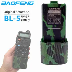 100% Оригинал Baofeng UV-5R 3800 мАч увеличить BL-5 7,4 В литий-ионный аккумулятор для Baofeng UV 5R UV5R UV-5RE Plus BF-F8 + F8hp