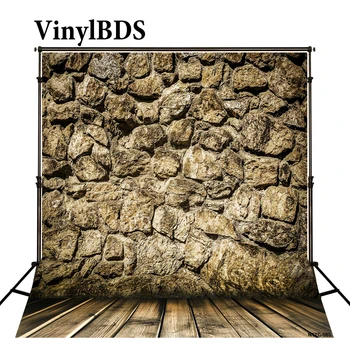 

VinylBDS Photography Backdrops Old Stone Building Strong Nostalgia Wood Brick Wall Backgrounds For Photo Studio Ntzc-083