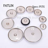 100Sets 20L-60L Iron back bottom PU Fabric Covered Buttons Scrapbooking Covered Round Combined  Buttons For DIY Sofa Accessories 1